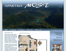 Tablet Screenshot of apartma-most.com